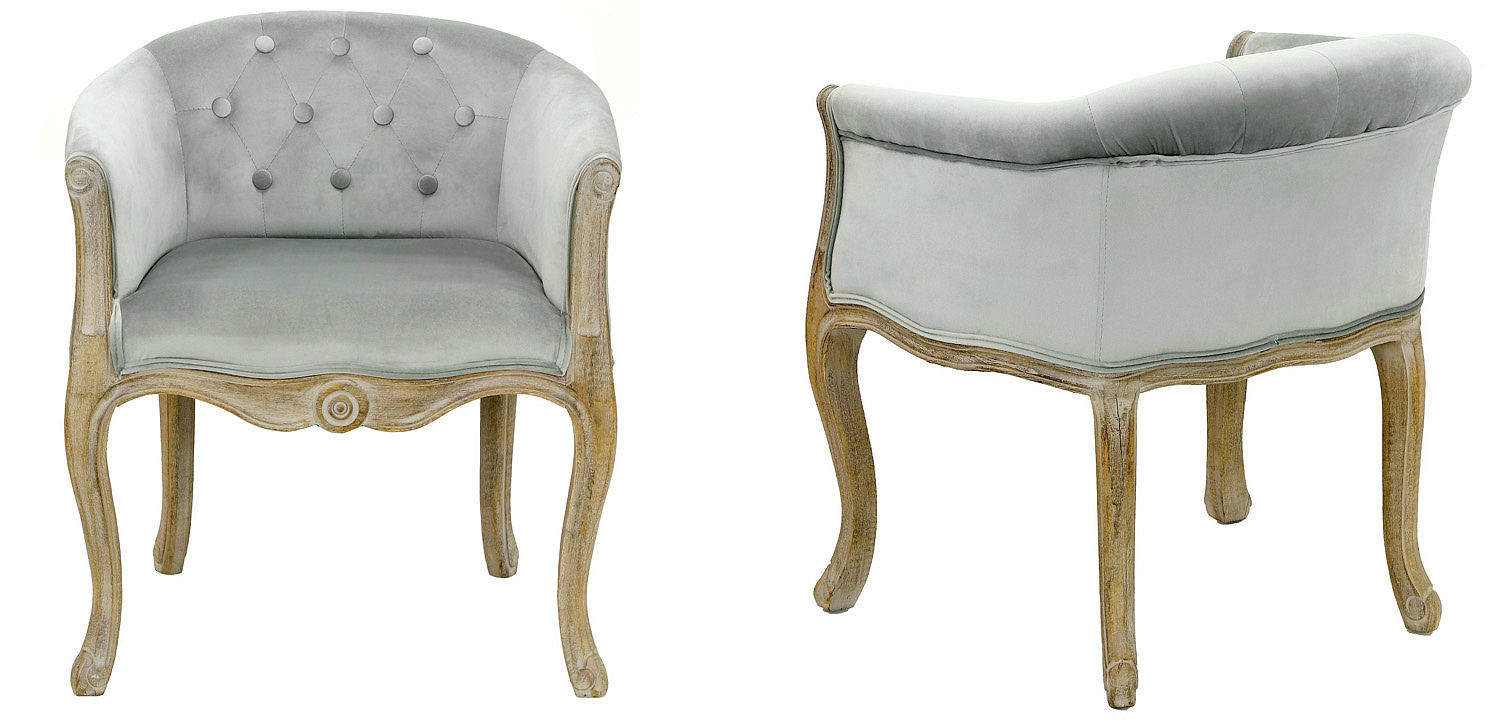 Кресло French Provence Armchair Roderic light blue Кресло French Provence Armchair Roderic light blue - Loft-Concept в Грозном