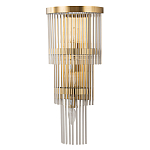 Бра с золотистым основанием и прозрачными трубками Nembus варинант исполнения - 1 | Loft Concept в Грозном