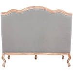 Диван двухместный из массива бука светло-серый Solid Luxury варинант исполнения - 2 | Loft Concept в Грозном