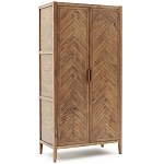 Шкаф из массива сосны с орнаментом "Ёлочка" Geometric Ornament варинант исполнения - 2 | Loft Concept в Грозном