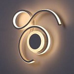 Бра белого цвета с изогнутыми световыми линиями и круглым основанием Luke Lampco Tracer Lamp варинант исполнения - 4 | Loft Concept в Грозном