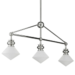 Люстра линейная с ромбовидными плафонами Pointed Diamond Shade варинант исполнения - 5 | Loft Concept в Грозном