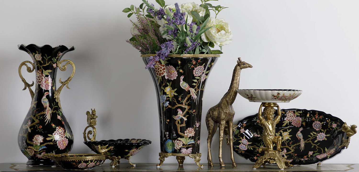 Ваза Malu Black Vase Ваза Malu Black Vase - Loft-Concept в Грозном