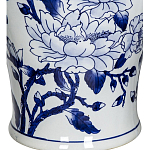 Ваза с крышкой и синим цветочным узором Blue & White Ornament  варинант исполнения - 3 | Loft Concept в Грозном