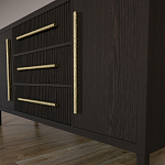 Буфет Primo с тремя ящиками и двумя фасадами Темный орех варинант исполнения - 8 | Loft Concept в Грозном