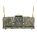 Настольный письменный набор из змеевика с гербом России Successful Leader варинант исполнения - 2 | Loft Concept в Грозном