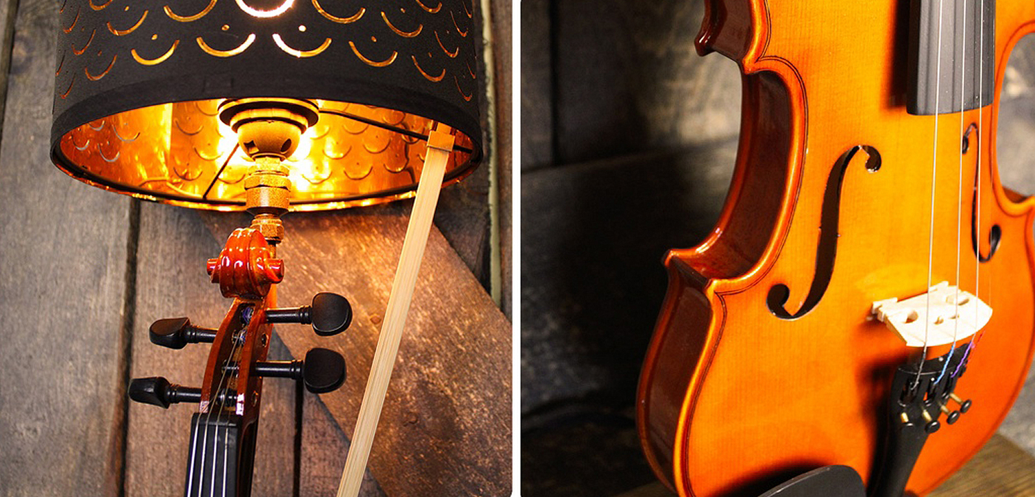 Настольная лампа Violin brown Настольная лампа Violin brown - Loft-Concept в Грозном