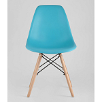 Пластиковый стул на ножках из массива бука Eames Torquoise варинант исполнения - 4 | Loft Concept в Грозном