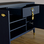 Комод-буфет Elsa Dreams Blue с открытыми полками   варинант исполнения - 1 | Loft Concept в Грозном