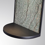 Настенный светильник зеленого цвета с черной рамкой овальной формы с полкой Herbarium  варинант исполнения - 5 | Loft Concept в Грозном