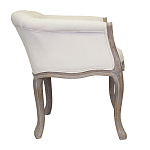 Кресло низкое в стиле прованс Бежевый Лен Louis French Armchair  варинант исполнения - 1 | Loft Concept в Грозном