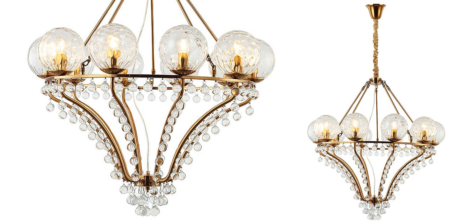 Люстра Melaine Chandelier gold Люстра Melaine Chandelier gold - Loft-Concept в Грозном