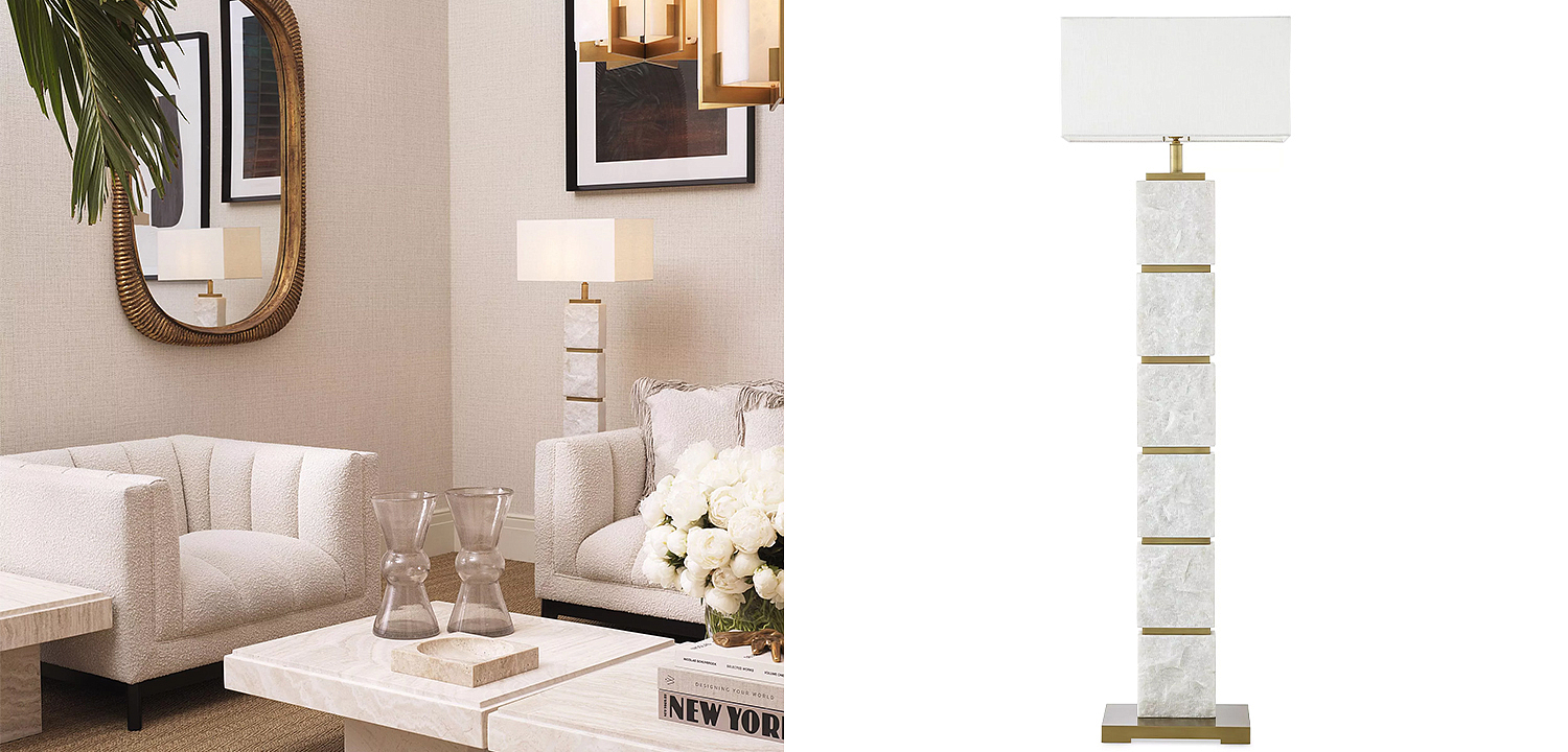 Торшер Eichholtz Floor Lamp Newton Marble Торшер Eichholtz Floor Lamp Newton Marble - Loft-Concept в Грозном