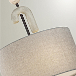 Люстра с серым тканевым плафоном Flourish варинант исполнения - 4 | Loft Concept в Грозном