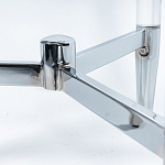 Приставной столик со стеклянной столешницей Deimos варинант исполнения - 4 | Loft Concept в Грозном