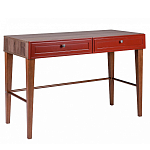 Стол письменный из массива бука с 2-мя ящиками красный Wenge Light варинант исполнения - 1 | Loft Concept в Грозном