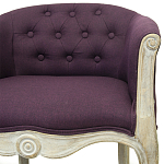 Кресло низкое в стиле прованс Louis French Armchair violet flax варинант исполнения - 3 | Loft Concept в Грозном