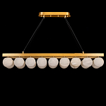 Люстра линейная прямоугольная с сферическими плафонами Phased Spheres варинант исполнения - 1 | Loft Concept в Грозном