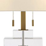 Настольная лампа прямоугольная на прозрачном основании Charm and Luxury варинант исполнения - 1 | Loft Concept в Грозном