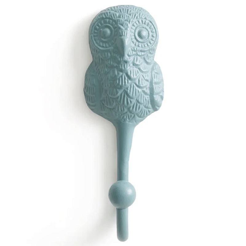 Настенный крючок в виде совы Owl Wall Hook Blue Голубой Настенный крючок в виде совы Owl Wall Hook Blue Голубой в Грозном | Loft Concept