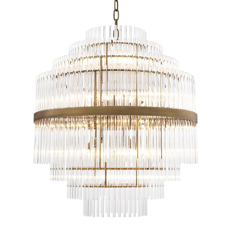 Люстра Chandelier East Латунь Античная полированная Прозрачный (Transparent) Люстра Chandelier East Латунь Античная полированная Прозрачный (Transparent) в Грозном | Loft Concept