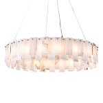 Люстра круглая декорированная натуральным камнем Stone Interior Accent варинант исполнения - 1 | Loft Concept в Грозном