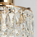 Потолочный светильник круглый с прозрачными подвесками Lunet варинант исполнения - 3 | Loft Concept в Грозном