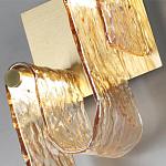 Бра волнистой формы из фактурного стекла Wave варинант исполнения - 8 | Loft Concept в Грозном