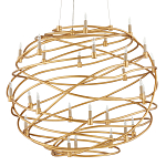 Люстра золотая в форме спирали Fancy Pattern варинант исполнения - 3 | Loft Concept в Грозном