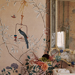 Обои ручная роспись Cecily pink варинант исполнения - 5 | Loft Concept в Грозном