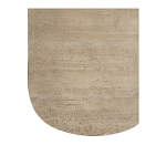 Столик кофейный кремового цвета с овальной столешницей и круглым основанием Cream Dalmen Table варинант исполнения - 4 | Loft Concept в Грозном