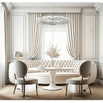 Люстра кольцевая с текстурной огранкой Reflection of Reality варинант исполнения - 5 | Loft Concept в Грозном