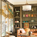 Обои ручная роспись Bamboo River Blossom Original colourway on Deep Rich Gold gilded paper with pearlescent antiquing варинант исполнения - 3 | Loft Concept в Грозном