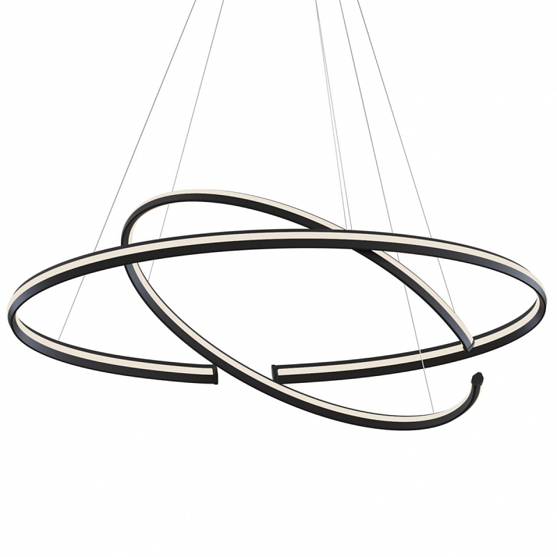 Люстра Half Ring Black & White Черный Белый Люстра Half Ring Black & White Черный Белый в Грозном | Loft Concept