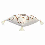 Подушка декоративная с геометрическим узором и кисточками Divine Abstractions варинант исполнения - 1 | Loft Concept в Грозном