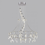 Люстра подвесная из металла с хрустальными прозрачными подвесками Quasar 81 варинант исполнения - 10 | Loft Concept в Грозном