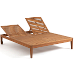 Шезлонг двухместный из эвкалипта Sunset варинант исполнения - 4 | Loft Concept в Грозном