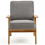 Кресло с каркасом из массива дуба Deniaud Oak Grey Armchair варинант исполнения - 2 | Loft Concept в Грозном