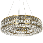 Круглая люстра с хрустальным декором Langlais Crystal Brass Chandelier варинант исполнения - 1 | Loft Concept в Грозном