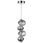Подвесной светильник с 4-мя рифлеными стеклянными шарами Marcelh Light варинант исполнения - 2 | Loft Concept в Грозном