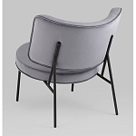 Мини-кресло District Lounge велюр серый варинант исполнения - 3 | Loft Concept в Грозном