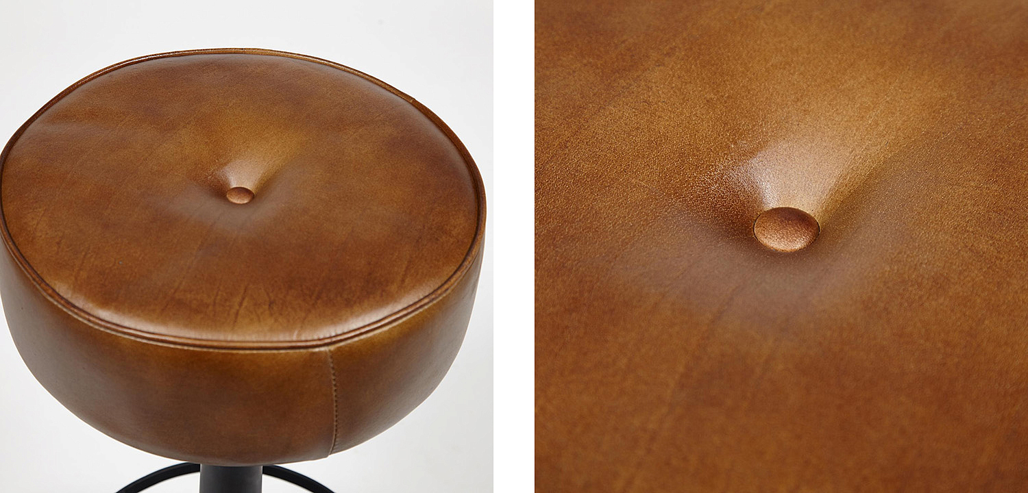 Барный стул Industrial leather bar stool Барный стул Industrial leather bar stool - Loft-Concept в Грозном