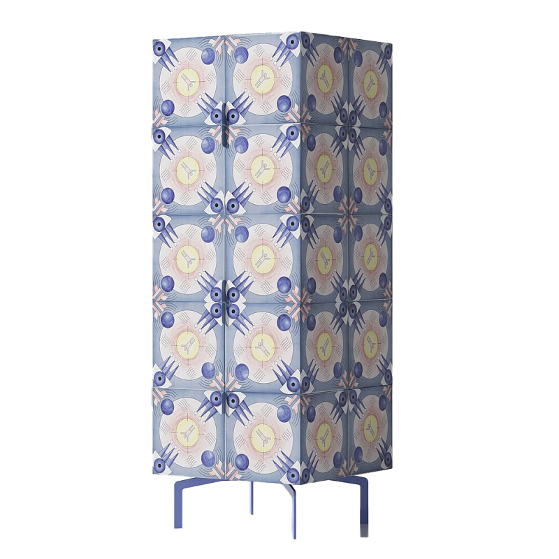 Тумба Tall Element Blue Синий Бежевый Тумба Tall Element Blue Синий Бежевый в Грозном | Loft Concept