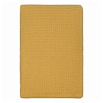 Плед из шерсти цвета охры с бахарамой Waffle Comfort варинант исполнения - 1 | Loft Concept в Грозном