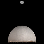 Подвесной светильник в форме купола белого цвета с ажурной бахромой Tactile Line варинант исполнения - 3 | Loft Concept в Грозном