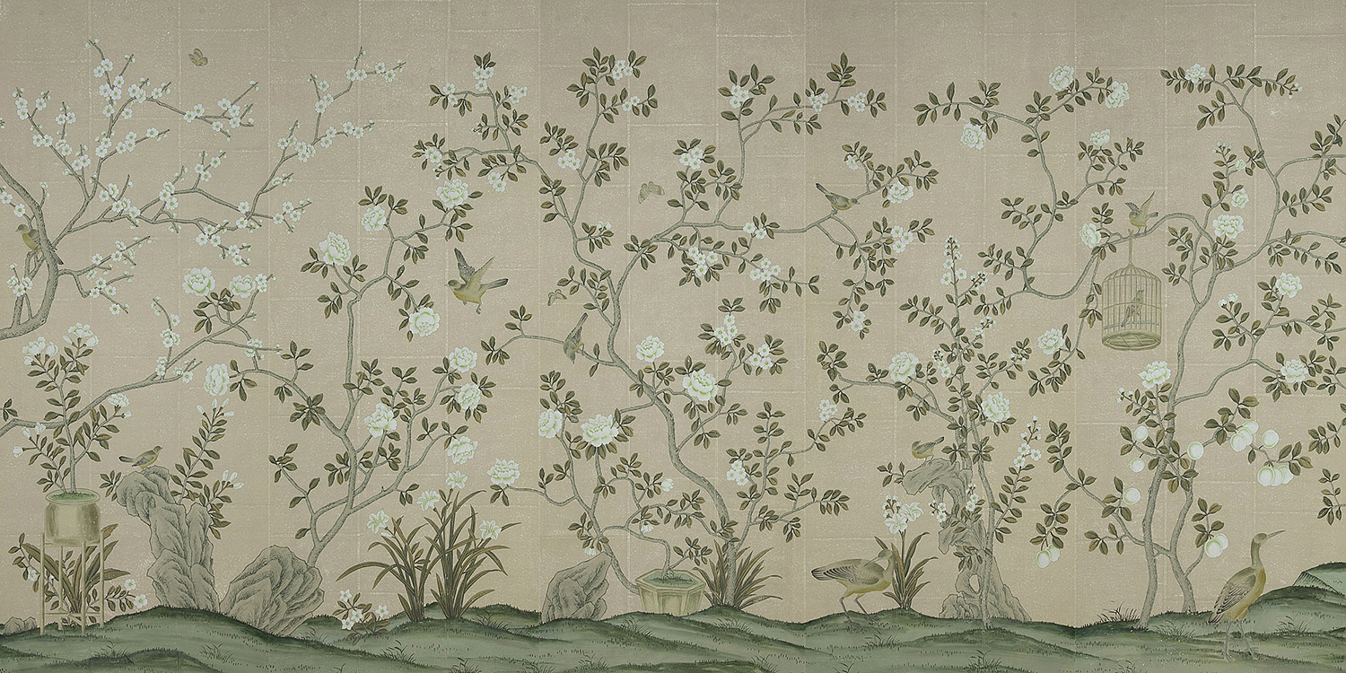 Обои ручная роспись Askew Lead Grey - Loft-Concept в Грозном