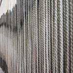 Пейзаж из нитей Макраме Wall decor Black and White Landscape варинант исполнения - 3 | Loft Concept в Грозном