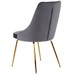 Стул в серой велюровой обивке Ward Grey Velour Chair варинант исполнения - 4 | Loft Concept в Грозном