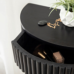 Прикроватный подвесной столик с ящиком черный Bedside Hanging Table варинант исполнения - 3 | Loft Concept в Грозном