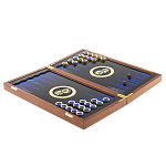 Нарды настольные из натурального камня лазурит и долерит Backgammon from Stone варинант исполнения - 3 | Loft Concept в Грозном